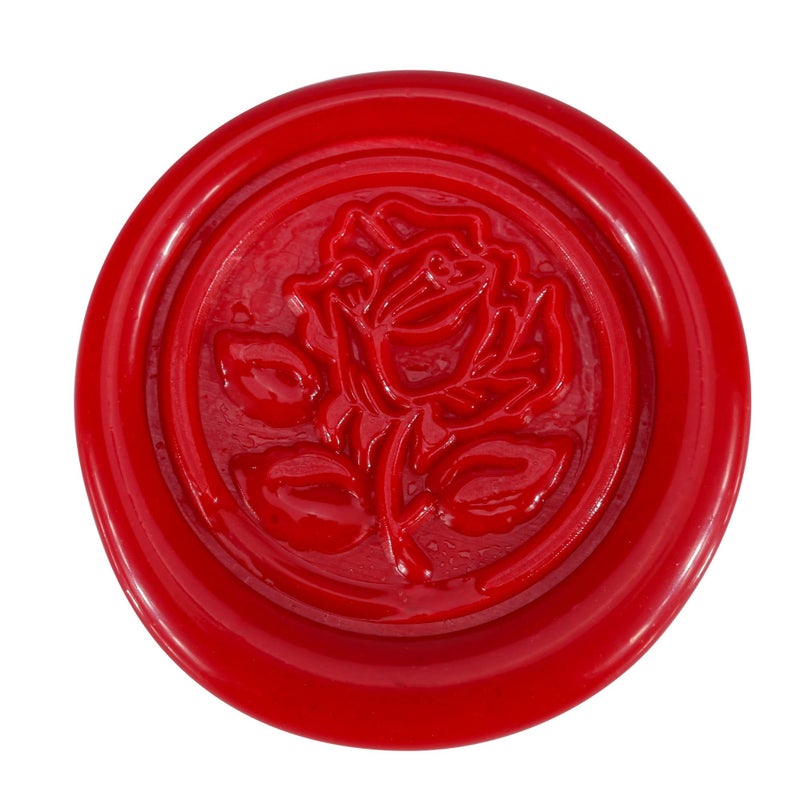 Yoption 5Pcs Sealing Wax Sticks, Vintage Totem Fire Manuscript Bright Red Wax Seal Sticks with Wicks, Sealing Wax for Wax Seal Stamp - Image 5